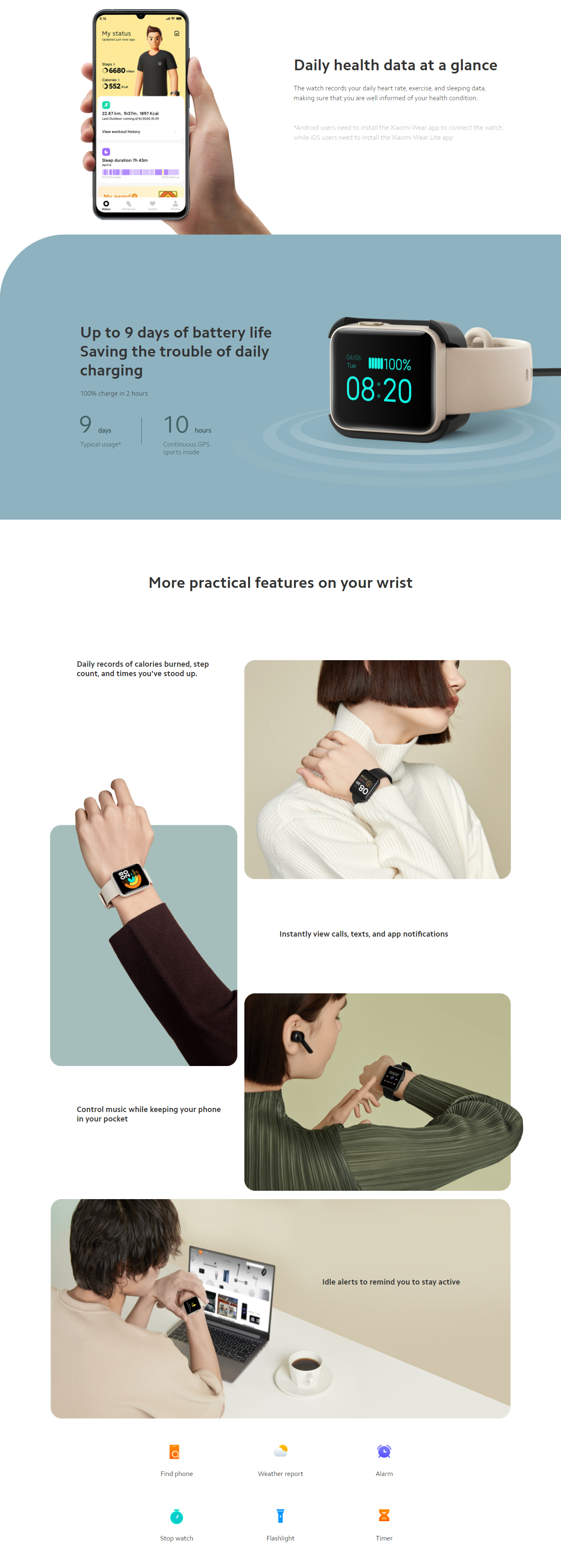 Xiaomi Mi Watch Lite - Black – eir Store